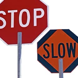 ABS High Intensity/Diamond Grade STOP/SLOW Paddle (HI/DGR)