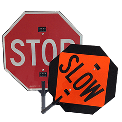 Flashing LED Stop Slow Paddles